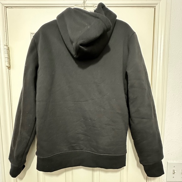 Weatherproof mens winter jacket with hood, size small, warm fleece lining, black - Picture 6 of 10